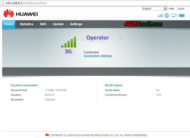 Huawei E5151 3G Configuration and Setup Steps 4G LTE Mall