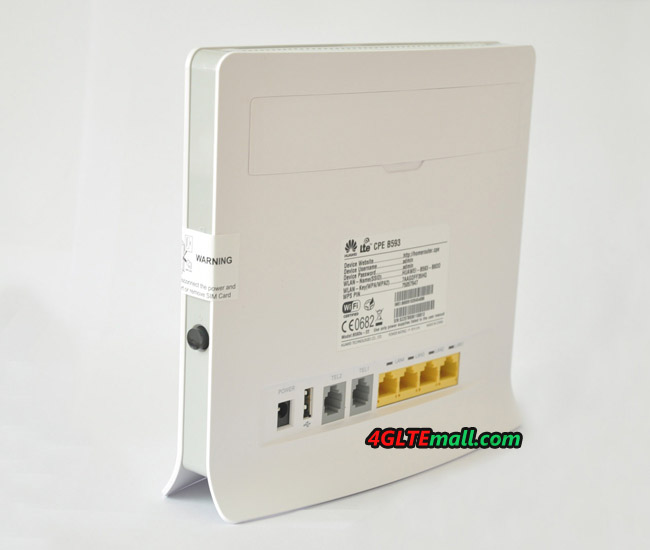 150 MBPS Huawei B593s-22 LTE/4G Unlocked UK Plug Wireless Router Renewed White