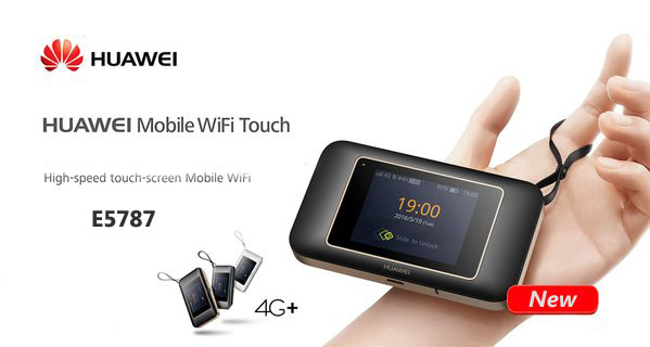  Weiß Huawei e5787 4 G/300 Mbps Touchscreen entsperrt High Speed Mobile WLAN Hotspot Gerät  