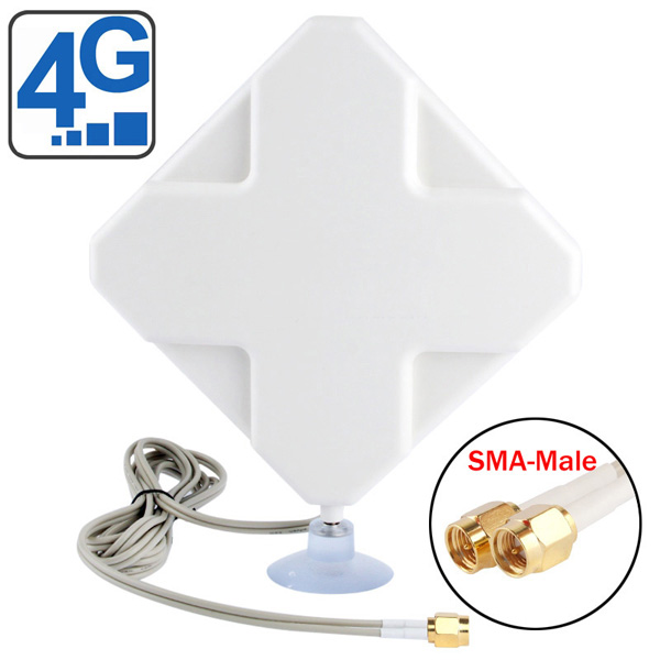 4G LTE Indoor Antenna (2 x SMA Connectors) for Huawei/ZTE 4G LTE Routers/Gateway/LTE CPE