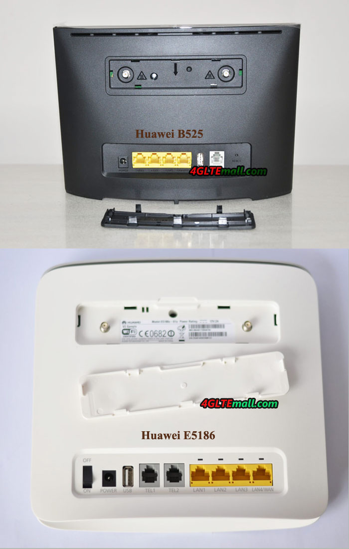 Huawei B525s-23a blanc Routeur 4G+ LTE LTE-A Catégorie 6 Gigabit WiFi AC 2  x SMA pour antenne externe (Blanc)