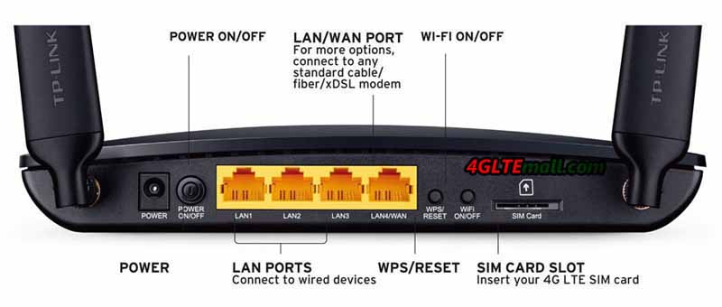 Routeur 4G Tp-Link Archer MR200, 4 ports ethernet