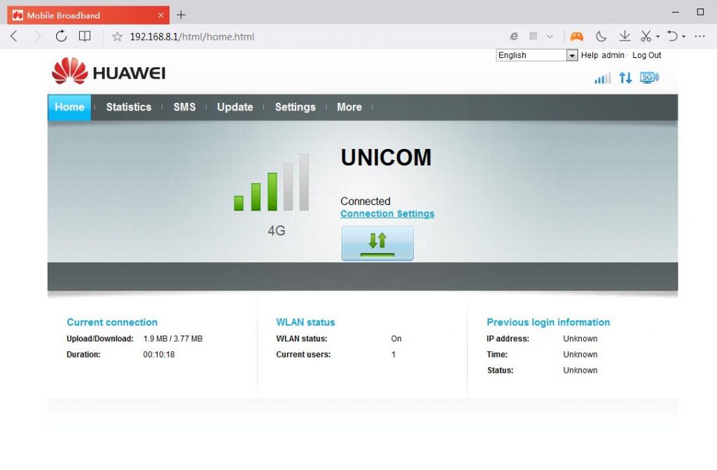 Huawei B715s-23c Router Web Interface Setting Options – 4G LTE Mall