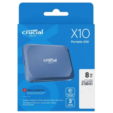 Micron Crucial X10 Portable SSD(6TB/8TB)