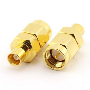 SMA-Male to MCX-female RF Coaxial Adapter