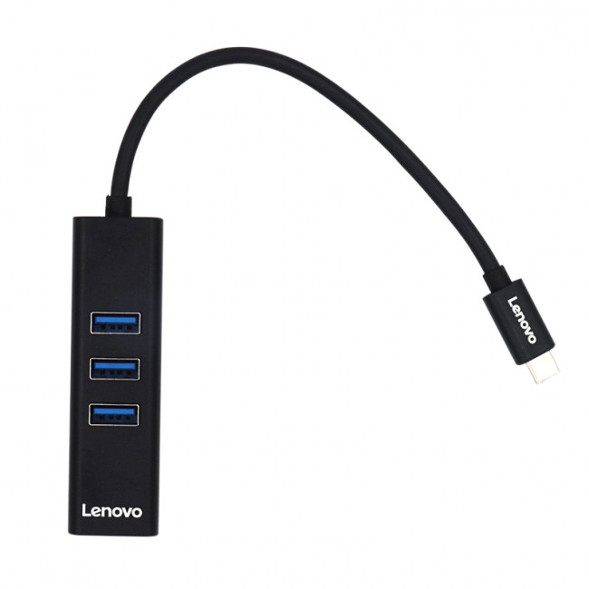 USB Type-C To 3 Port USB 3.0 Adapter With 10 Mpbs Compatible For USB Type C Devices Lenovo USB C Hub 1000 Mbps 100 Mbps Or 1 Gigabit Ethernet Port 