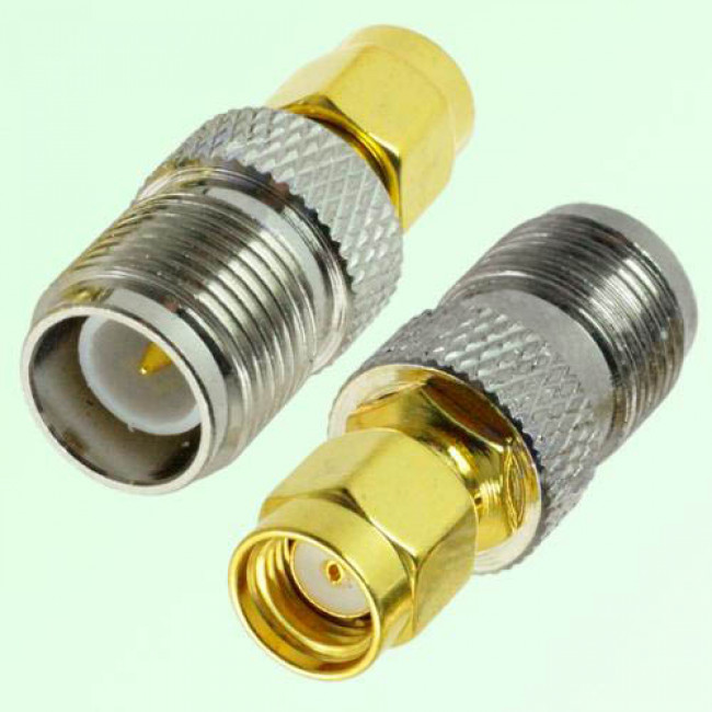 5x RP-SMA Female to RP-TNC Female Jack RF coaxial Connector Adapter Wireless 