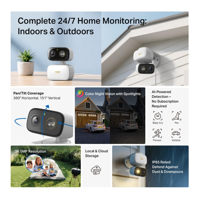 tapo Outdoor Security Wi-Fi Camera 2個セット tapo Outdoor Security
