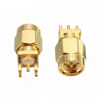 SMA-Male to SMA PCB Edge Mount Connector