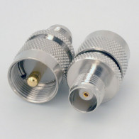 UHF-male to TNC-female RF Coaxial Connector
