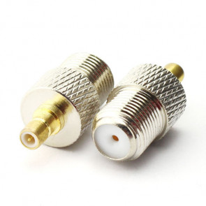 F-Female to SMB-Male RF Coaxial Connector