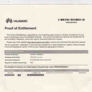 Huawei L-AC6003-8AP-S Huawei AC6003-8-8AP Controller 8AP Authorization Software