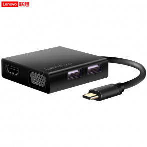 Lenovo C120 Hub USB-C to HDMI x 1 + USB3.0 x 3 + VGA + PD Adapter