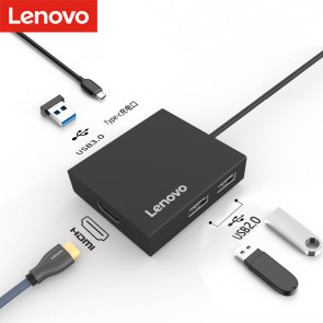 Lenovo C150 USB-C to USB2.0X2 + USB3.0X1 + Type-C x 1 + HDMI Adapter