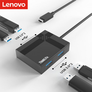  Lenovo ThinkLife LC04 USB-C to 4 x USB3.0 Adapter