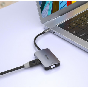 Philips SWR1607A USB-C to HDMI + VGA Adapter 