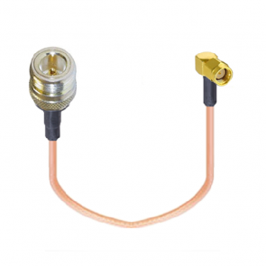 Right Angle RP-SMA-male to N-Female RF Coaxial Pigtail Cable Adapter