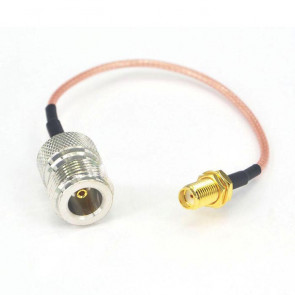 Streight SMA-female Plug to N-female Plug RF Coaxial Pigtail Cable Adapter