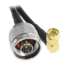 Right Angle SMA-Male to N-Male RF Coaxial Cable Adapter