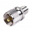 UHF-male to TNC-female RF Coaxial Connector