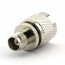 UHF-male to TNC-female RF Coaxial Connector