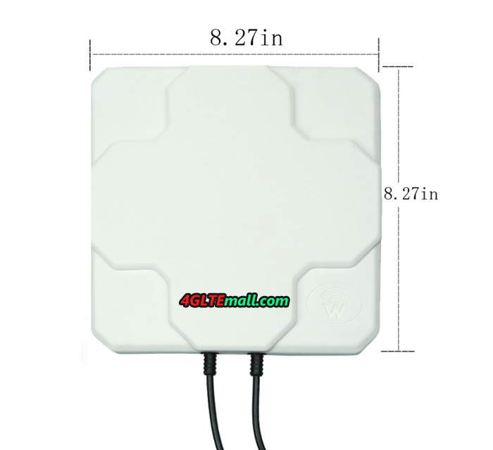 18 dBi High Gain Panel Flat 4G Outdoor LTE Antenna for 4G Router/Dongle/Mobile Hotspot