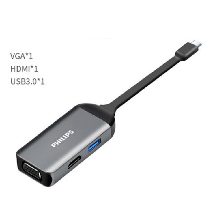 Philips USB-C to VGA & HDMI Adapter SWR1607A