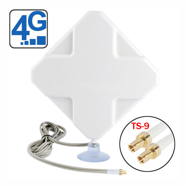 4G LTE Indoor Antenna (2 x TS-9 Connectors) for Huawei/ZTE 4G LTE Modems/dongles/mobile hotspots