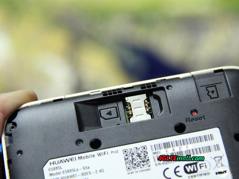 HUAWEI E5885Ls-93a Mobile WiFi Pro 2 sim card slot