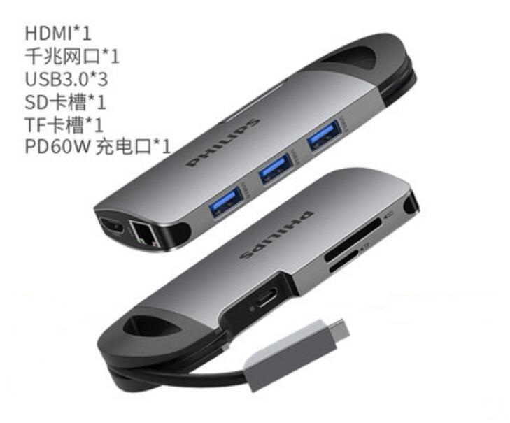 USB3.0 x 3 + HDMI x 1 + SD Card Slot x 1 + TF Card Slot x 1 + PD60W x 1 + Gigabit Ethernet Port x 1