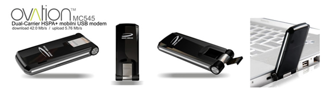Novatel Wireless Ovation MC545 Dual-Carrier 3G HSPA+ Mobilni USB Modem 
