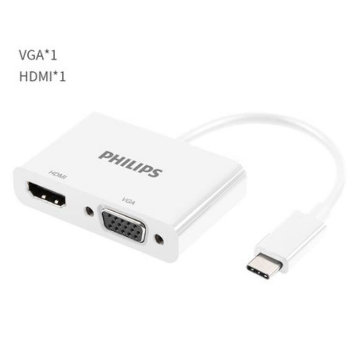 Philips USB-C to VGA & HDMI Adapter SWR1607A