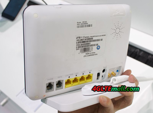 ZTE MF28D 4G LTE CPE WiFi Router slot details on the back