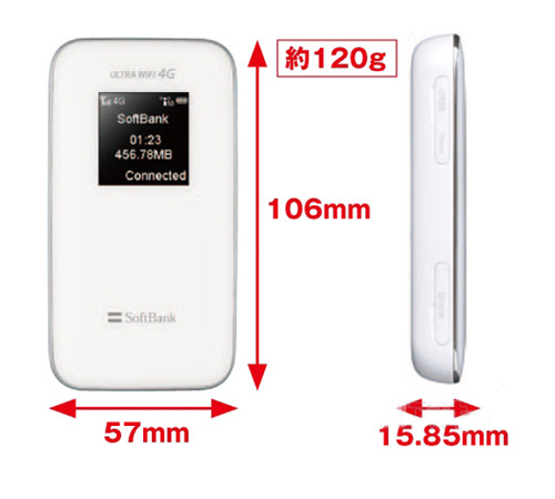 ULTRA WiFi 4G SoftBank 102z LTE Mobile Hotspot 